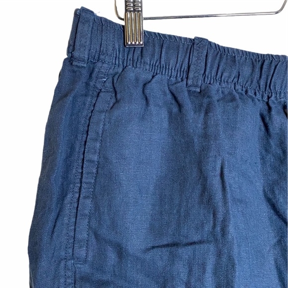 28 Palms Navy Relaxed Fit Linen Shorts Pockets L Large - Picture 8 of 14
